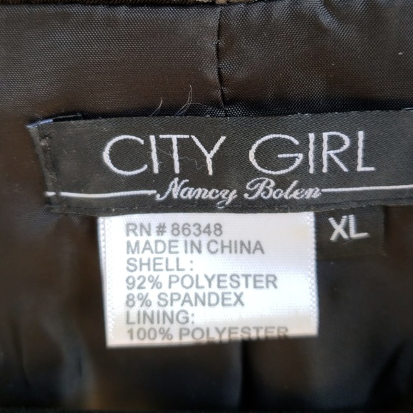 City Girl Black & Silver Fun Jacket XL - Picture 4 of 8